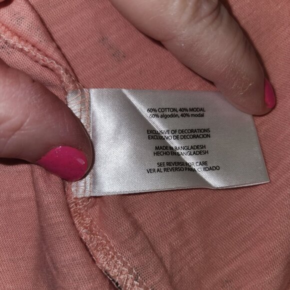 Eddie Bauer Pink Sleeveless Embroidered Tank Top M/M Lightweight 2339 - Picture 4 of 7